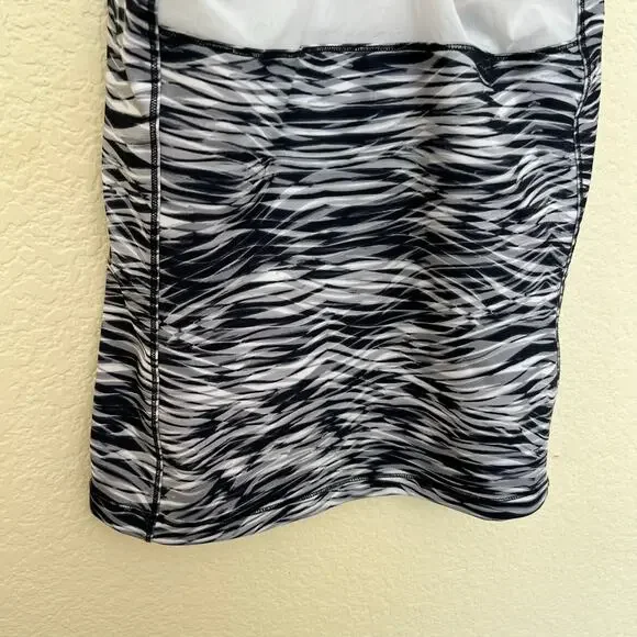 Alo Yoga Strappy Racerback Tank Top Black White Print Size Large - Picture 8 of 11